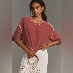 Pilcro ‘The Alani’ Cropped Cashmere Crew Neck, Size XXS